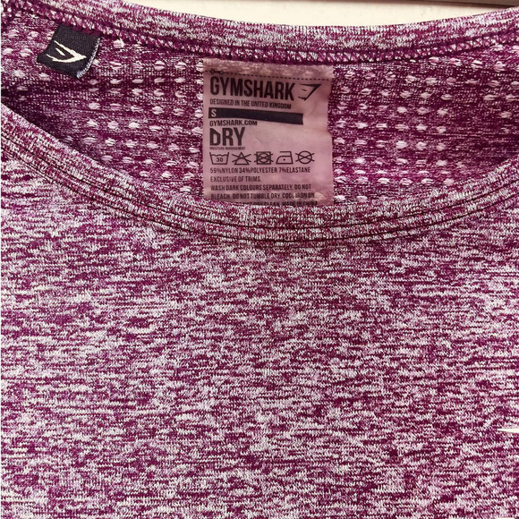 Gymshark Vital Seamless Long Sleeve‎ Crop Top Size Small - Picture 4 of 7